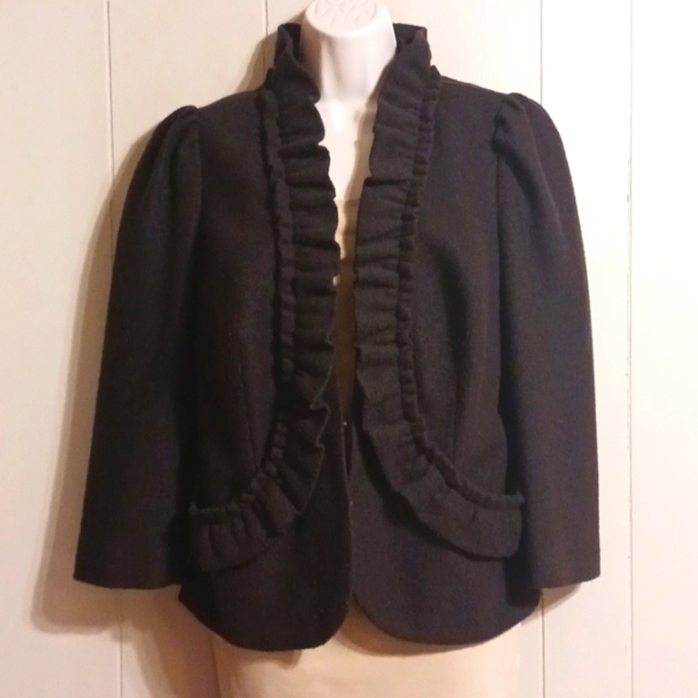 Anthropologie dark brown cardigan/jacket